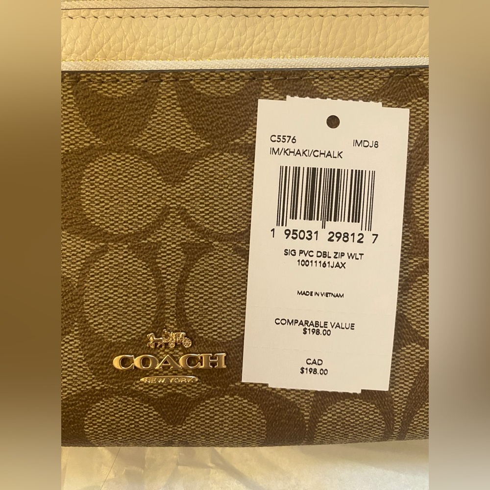 Couch Double Zip Wallet